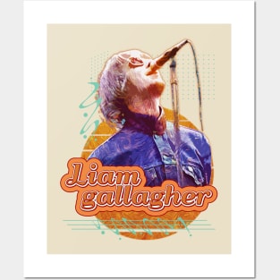 Liam gallagher \\ Retro Art Posters and Art